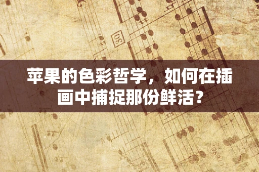 苹果的色彩哲学，如何在插画中捕捉那份鲜活？