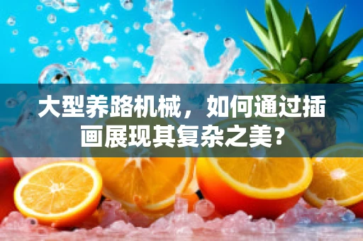 大型养路机械，如何通过插画展现其复杂之美？