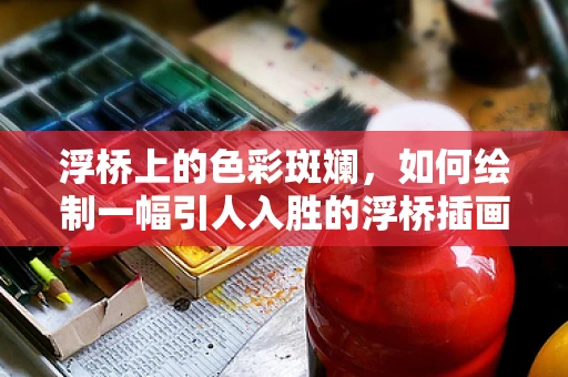 浮桥上的色彩斑斓，如何绘制一幅引人入胜的浮桥插画？