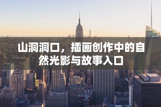 山洞洞口，插画创作中的自然光影与故事入口