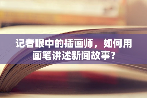 记者眼中的插画师，如何用画笔讲述新闻故事？
