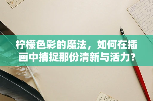 柠檬色彩的魔法，如何在插画中捕捉那份清新与活力？