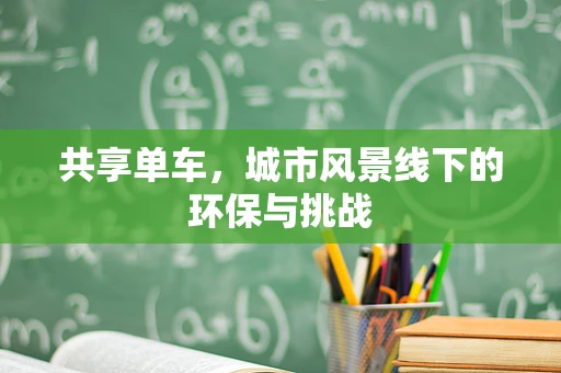 共享单车，城市风景线下的环保与挑战