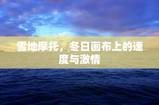 雪地摩托，冬日画布上的速度与激情