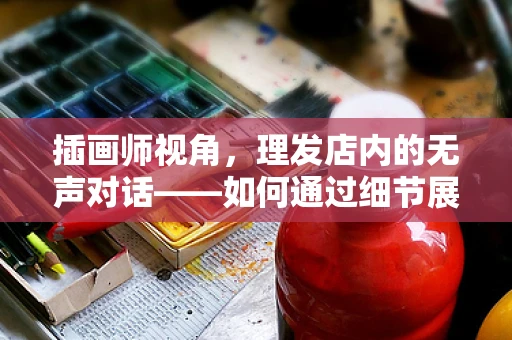 插画师视角，理发店内的无声对话——如何通过细节展现顾客与理发师的微妙互动？