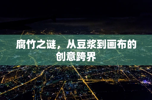 腐竹之谜，从豆浆到画布的创意跨界
