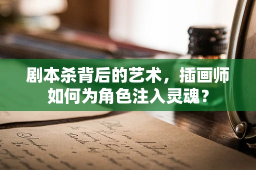 剧本杀背后的艺术，插画师如何为角色注入灵魂？