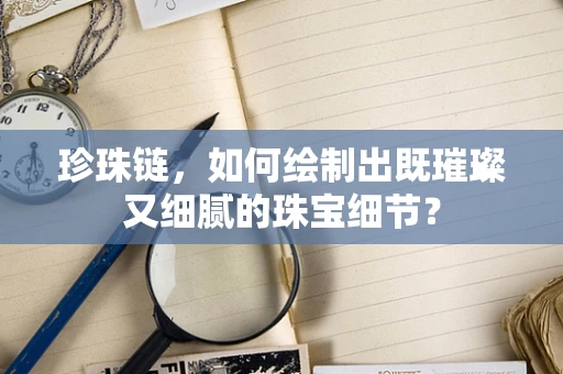 珍珠链，如何绘制出既璀璨又细腻的珠宝细节？