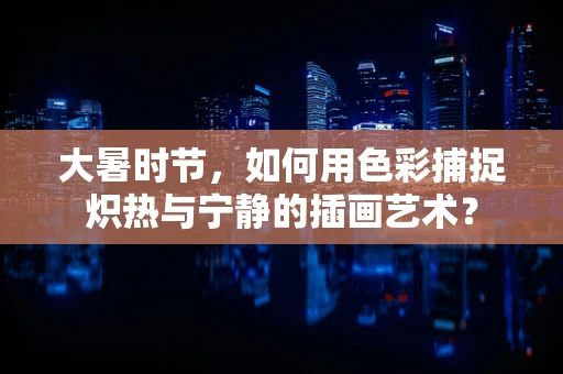 大暑时节，如何用色彩捕捉炽热与宁静的插画艺术？