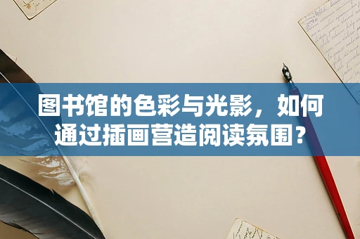 图书馆的色彩与光影，如何通过插画营造阅读氛围？