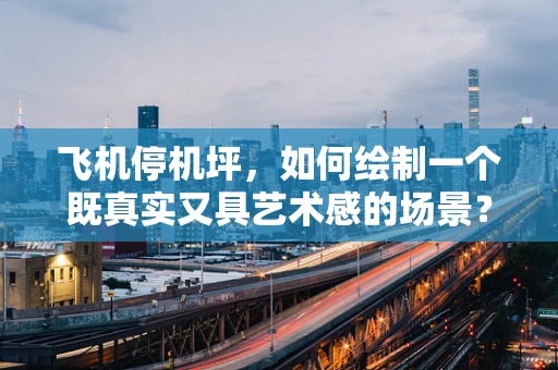 飞机停机坪，如何绘制一个既真实又具艺术感的场景？