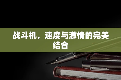 战斗机，速度与激情的完美结合
