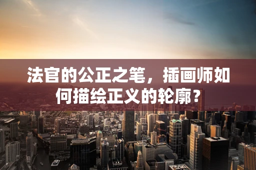 法官的公正之笔，插画师如何描绘正义的轮廓？