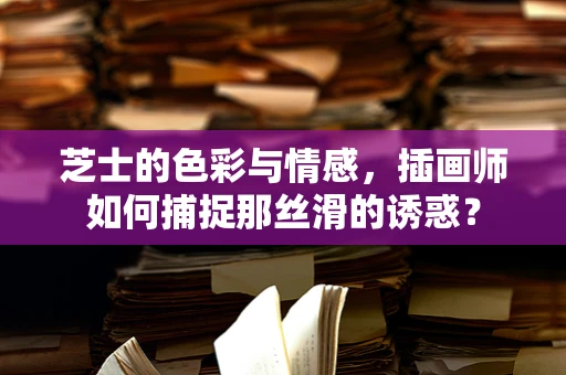 芝士的色彩与情感，插画师如何捕捉那丝滑的诱惑？