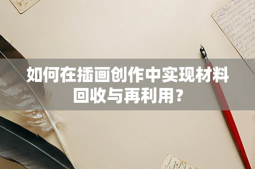 如何在插画创作中实现材料回收与再利用？