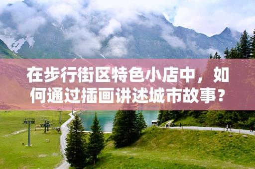 在步行街区特色小店中，如何通过插画讲述城市故事？
