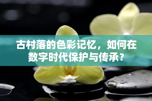 古村落的色彩记忆，如何在数字时代保护与传承？