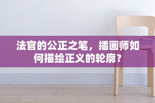法官的公正之笔，插画师如何描绘正义的轮廓？