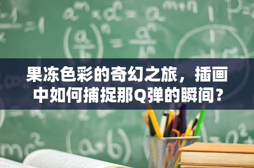 果冻色彩的奇幻之旅，插画中如何捕捉那Q弹的瞬间？