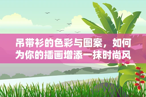 吊带衫的色彩与图案，如何为你的插画增添一抹时尚风情？