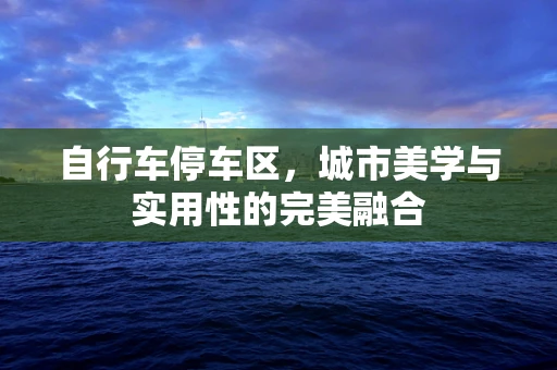 自行车停车区，城市美学与实用性的完美融合