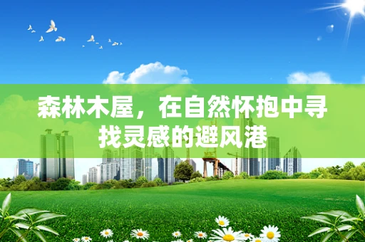 森林木屋，在自然怀抱中寻找灵感的避风港