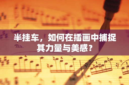 半挂车，如何在插画中捕捉其力量与美感？