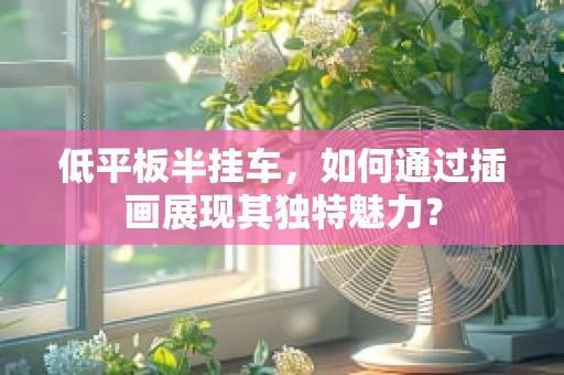 低平板半挂车，如何通过插画展现其独特魅力？