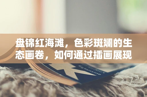 盘锦红海滩，色彩斑斓的生态画卷，如何通过插画展现其独特魅力？