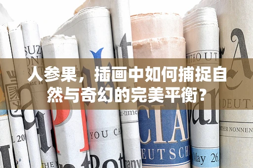 人参果，插画中如何捕捉自然与奇幻的完美平衡？