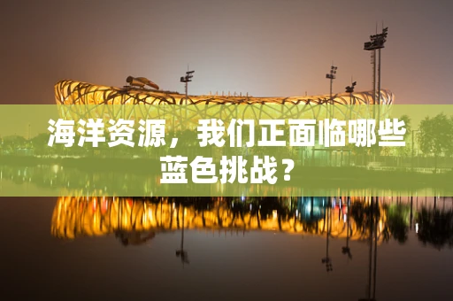 海洋资源，我们正面临哪些蓝色挑战？
