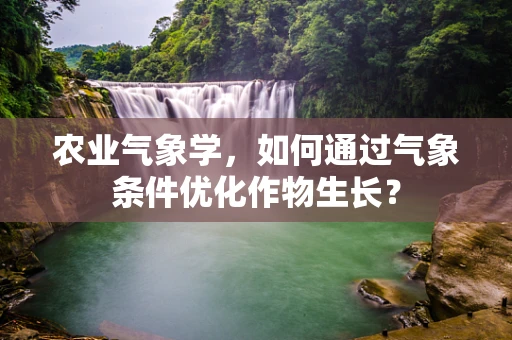 农业气象学，如何通过气象条件优化作物生长？
