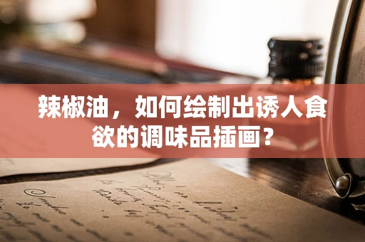 辣椒油，如何绘制出诱人食欲的调味品插画？