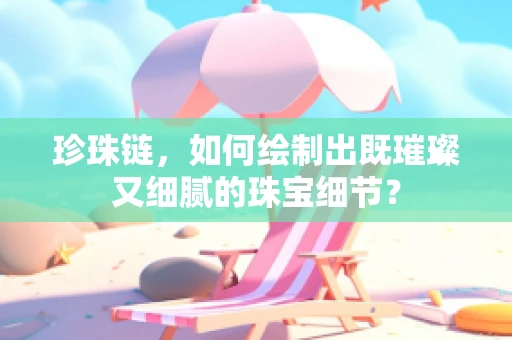 珍珠链，如何绘制出既璀璨又细腻的珠宝细节？