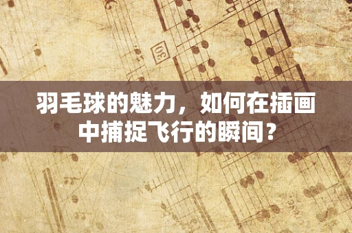 羽毛球的魅力，如何在插画中捕捉飞行的瞬间？