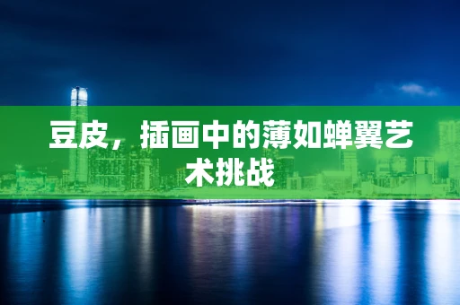 豆皮，插画中的薄如蝉翼艺术挑战