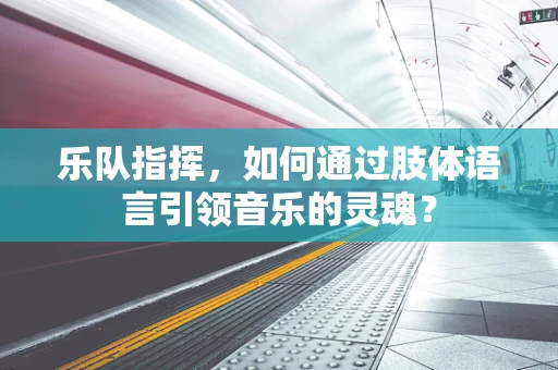 乐队指挥，如何通过肢体语言引领音乐的灵魂？