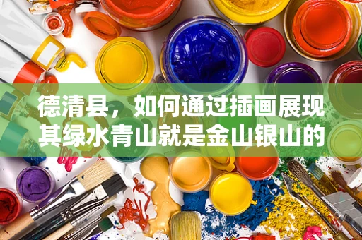德清县，如何通过插画展现其绿水青山就是金山银山的生态理念？