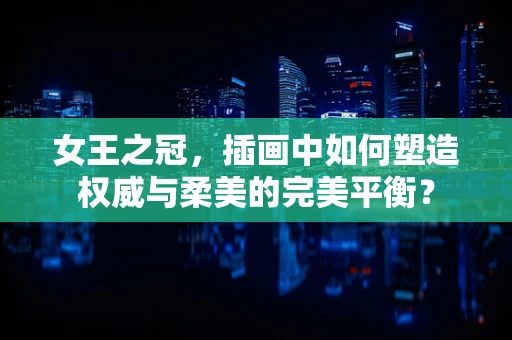 女王之冠，插画中如何塑造权威与柔美的完美平衡？
