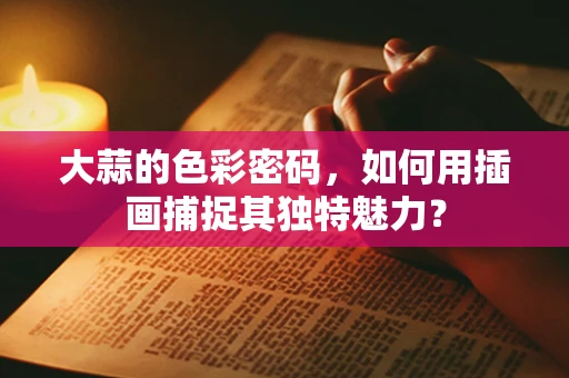 大蒜的色彩密码，如何用插画捕捉其独特魅力？