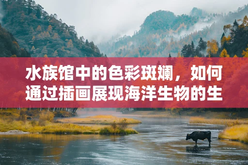 水族馆中的色彩斑斓，如何通过插画展现海洋生物的生动细节？