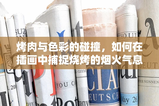 烤肉与色彩的碰撞，如何在插画中捕捉烧烤的烟火气息？