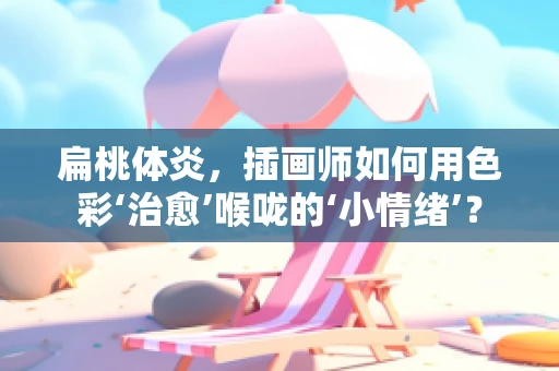 扁桃体炎，插画师如何用色彩‘治愈’喉咙的‘小情绪’？