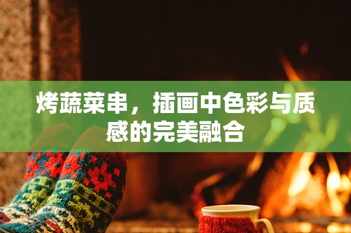 烤蔬菜串，插画中色彩与质感的完美融合