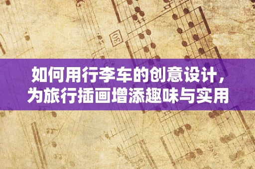 如何用行李车的创意设计，为旅行插画增添趣味与实用性？