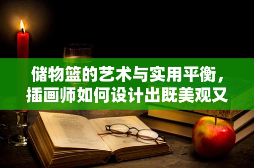 储物篮的艺术与实用平衡，插画师如何设计出既美观又实用的作品？