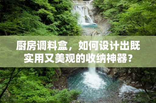厨房调料盒，如何设计出既实用又美观的收纳神器？