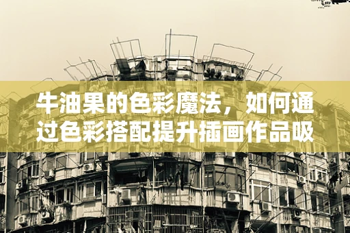 牛油果的色彩魔法，如何通过色彩搭配提升插画作品吸引力？