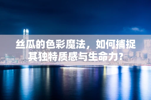 丝瓜的色彩魔法，如何捕捉其独特质感与生命力？