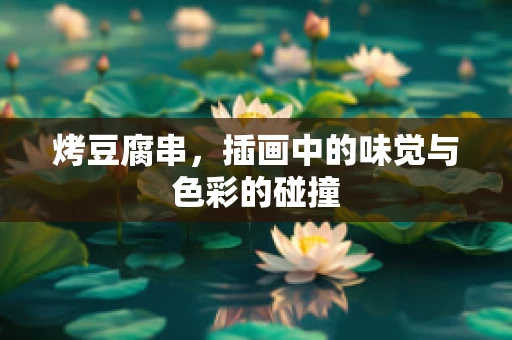 烤豆腐串，插画中的味觉与色彩的碰撞
